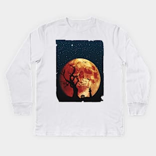 Spooky Halloween Night Kids Long Sleeve T-Shirt